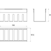 Emco Liaison panier profond pour barre chromé SW158970