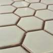La Mosaic Factory Barcelona carreau mosaïque - 28,2x32,1cm - carrelage mural - Hexagone - Porcelaine Vert Clair Brillant SW104825