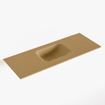 Mondiaz LEX Lavabo - 80x30x0.9cm - vasque centrale - sans trous de robinet - pour meuble de WC - Solid surface - Oro SW1025956