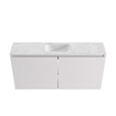 MONDIAZ TURE-DLUX Meuble toilette - 100cm - Cale - EDEN - vasque Opalo - position centrale - 1 trou de robinet SW1104222