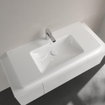 Villeroy et Boch Subway 2.0 Lavabo pour meuble meulé 100x47cm avec trou pour robinetterie avec trop plein blanc 1025014