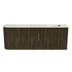 Mondiaz JOYA-DLUX 111.6cm toiletmeubel - ronding links kleur Shadow - Wastafel FAYE positie Rechts Zonder kraangat kleur Ostra. SW1423037