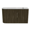 Mondiaz JOYA-DLUX 71.6cm toiletmeubel - ronding links kleur Shadow - Wastafel FAYE positie Rechts 1 kraangat kleur Glace. SW1422792
