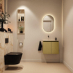 MONDIAZ TURE-DLUX Meuble WC 60cm Oro. EDEN lavabo Frappe position gauche. Sans trou de robinet. SW1102880
