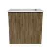 Mondiaz JOYA-DLUX Meuble de toilette 40cm - couleur Dusk - Vasque FAYE position Droite 1 trou de robinet couleur Glace. SW1423194