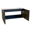 Mondiaz JOYA-DLUX Meuble de salle de bains 90cm - couleur Shadow - Vasque FAYE position Droite 1 trou de robinet couleur Nata SW1424962