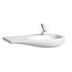 Laufen Alessi One lavabo à poser 90x50x16.5cm 1 trou de robinet vasque droite. espace de dépose gauche incl. clou céramique lcc-blanc 0192302