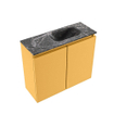 MONDIAZ TURE-DLUX meuble de toilettes 60cm Ocher. EDEN lavabo Lava position droite. Sans trou de robinet. SW1103920