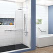 Smedbo Living Poignée baignoire 90cm Chrome SW542780