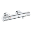 GROHE Precision Feel Ensemble de douche - robinet de douche thermostatique - 31.3cm - ensemble de barre de douche Vitalio Joy - 60cm - douchette à main ronde - 3 types de jets - chrome SW1565487