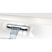 Riho Desire baignoire semi-détachée 180x84cm avec remplissage de baignoire chromé acrylique blanc mat SW543560
