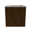 Mondiaz JOYA-DLUX 40cm toiletmeubel - kleur Walnut - Wastafel FAYE positie Rechts Zonder kraangat kleur Oza. SW1424549