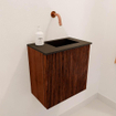 Mondiaz JOYA 40cm toiletmeubel - kleur Ruby - Wastafel FAYE positie Rechts Zonder kraangat kleur Urban. SW1421798
