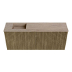 Mondiaz JOYA-DLUX 100cm toiletmeubel - kleur Dusk - Wastafel FAYE positie Links Zonder kraangat kleur Saba. SW1426067