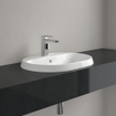 Villeroy & boch architectura lavabo à encastrer 60x45x17cm ovale 1 trou pour robinet avec trou de trop-plein blanc alpin gloss ceramic+ SW762363