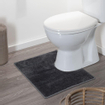 Sealskin doux tapis de toilette 45x50 cm polyester gris foncé SW699510
