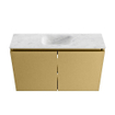 MONDIAZ TURE-DLUX Meuble WC 80 cm Oro. EDEN lavabo Opalo position milieu. Avec 1 trou de robinet. SW1104440