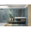 La Platera Cerámica Raku Carrelage mural céramique - 35x35cm - 9.2mm - kitkat - Bleu SW1245096