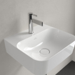 Villeroy & Boch Finion lave-mains 1 trou de robinet 43x39cm - ceramic+ avec trop-plein dissimulé blanc SW106452