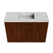 Mondiaz JOYA-DLUX 60cm toiletmeubel - kleur Ruby - Wastafel FAYE positie Midden 1 kraangat kleur Opalo. SW1423682