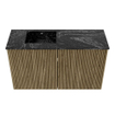 Mondiaz JOYA-DLUX 70cm toiletmeubel - kleur Dusk - Wastafel FAYE positie Links Zonder kraangat kleur Lava. SW1423238