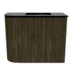 Mondiaz JOYA 51.6cm meuble de toilette - arrondi gauche couleur Shadow - Lavabo FAYE position Droite Sans trou de robinet couleur Urban SW1421556