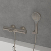 Villeroy & Boch Verve Showers Douchette à main avec trois types de jets d'eau Ronde - Nickel brossé mat (inox) SW974355