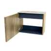Mondiaz JOYA-DLUX Meuble de toilette 50cm - couleur Dusk - Vasque FAYE position Gauche Sans trou de robinet couleur Nata SW1425884