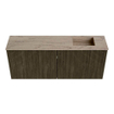 Mondiaz JOYA-DLUX 100cm toiletmeubel - kleur Shadow - Wastafel FAYE positie Rechts 1 kraangat kleur Arena. SW1424815