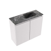 MONDIAZ TURE-DLUX Meuble toilette - 60cm - Cale - EDEN - vasque Lava - position droite - sans trou de robinet SW1103716