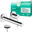Hansgrohe Zesis S eengreeps inbouw wastafelmengkraan met voorsprong 19,4 cm chroom SW1387753