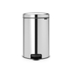 Brabantia NewIcon Poubelle à pédale - 20 litres - seau intérieur en plastique en métal - brilliant steel SW1117480