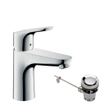 Hansgrohe Focus Mitigeur lavabo 100 CoolStart avec vidage chrome 0450686