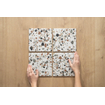Ceralto Metalux Vloertegel - 20x20cm - 8.5mm - Drops.multiwhite SW543977