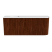 Mondiaz JOYA 101.6cm toiletmeubel - ronding rechts kleur Ruby - Wastafel FAYE positie Links Zonder kraangat kleur Talc. SW1421755