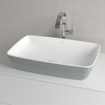 Villeroy & Boch Artis lavabo à poser - rectangulaire 58x38x12.5cm - sans trou de robinet sans trop-plein french linen SW68846