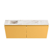 MONDIAZ TURE-DLUX 120cm meuble de toilettes Ocher. EDEN lavabo Frappe position gauche. Avec 1 trou de robinet. SW1102898