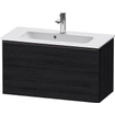 Duravit D-neo Meuble sous vasque 81x37.2x44cm 1 tiroir Chêne noir mat SW640772