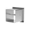 Fortifura Calvi porte-rouleau de toilette - encastré - 17.3x17.3x8.7cm - chrome SW1126057