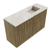 Mondiaz JOYA-DLUX 70cm meuble de toilette - couleur Dusk - Vasque FAYE position Droite Sans trou de robinet couleur Frappe. SW1423078