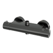 Brauer Gunmetal Edition Ensemble de douche pluie à poser - douche principale 30 cm - glissière - douchette ronde 3 positions - boutons lisses - PVD - gunmetal brossé SW1164726
