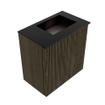 Mondiaz JOYA 40cm meuble de salle de bains - couleur Shadow - Vasque FAYE position Droite 1 trou de robinet couleur Urban. SW1421458