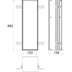 Emco Asis module closetborstelgarnituurmodule inbouw aluminium SW206167