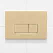 QeramiQ Dely Pack WC - 36,3x51,7cm - à fond creux - sans bride - réservoir encastré Geberit UP720 - abattant WC à fermeture douce - plaque de déclenchement blanche brillante - boutons rectangulaires - beige mat SW1428026