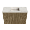Mondiaz JOYA-DLUX 60cm toiletmeubel - kleur Dusk - Wastafel FAYE positie Midden Zonder kraangat kleur Ostra. SW1423403
