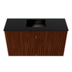 Mondiaz JOYA 70cm toiletmeubel - kleur Ruby - Wastafel FAYE positie Midden Zonder kraangat kleur Urban. SW1421836