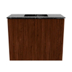 Mondiaz JOYA-DLUX 50cm toiletmeubel - kleur Ruby - Wastafel FAYE positie Midden Zonder kraangat kleur Lava. SW1423606