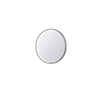 INK SP24 Miroir - 60x4x60cm - LED en bas et en haut changement de couleur - dimmable - Chauffage de miroir - rond - dans un cadre en acier - aluminium inox brossé SW798406