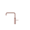 Quooker BE Fusion Square robinet d'eau bouillante - bec pivotant - Combi incl. réservoir Cube - Eau chaude / bouillante / pétillante / filtrée - Cuivre rosé SW976930