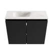 MONDIAZ TURE-DLUX Meuble WC 60 cm Urban. Lavabo EDEN Ostra position gauche. Sans trou de robinet. SW1104686